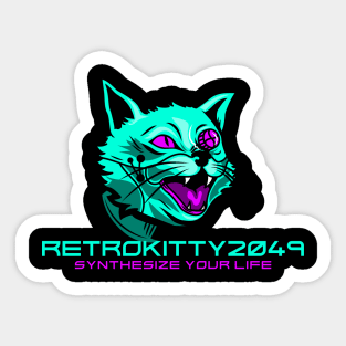 RetroKitty2049! Sticker